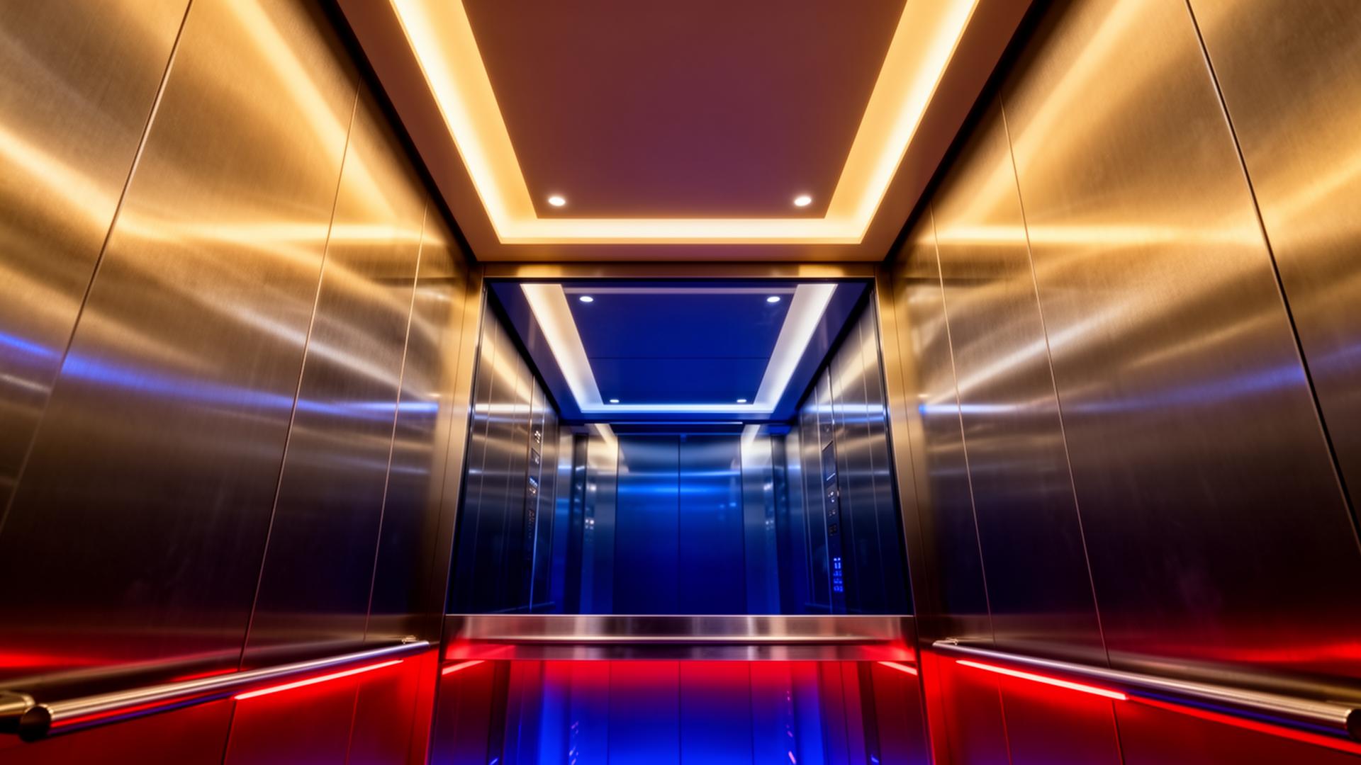 Modern elevator interior